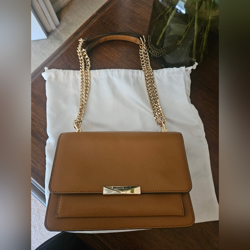 Michael Kors Jade Shoulder Bag,  Acorn